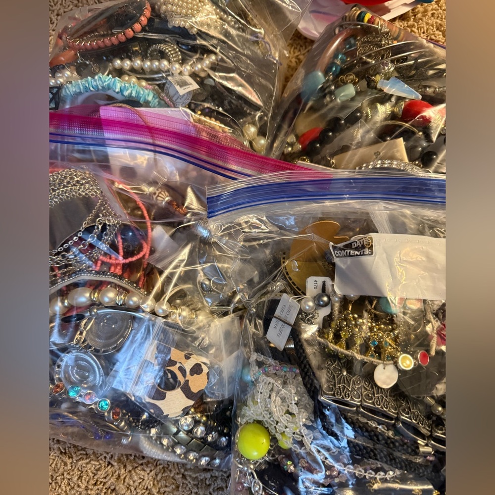 Mixed Jewelry Lot - 3+ lb bags of jewelry mystery bag